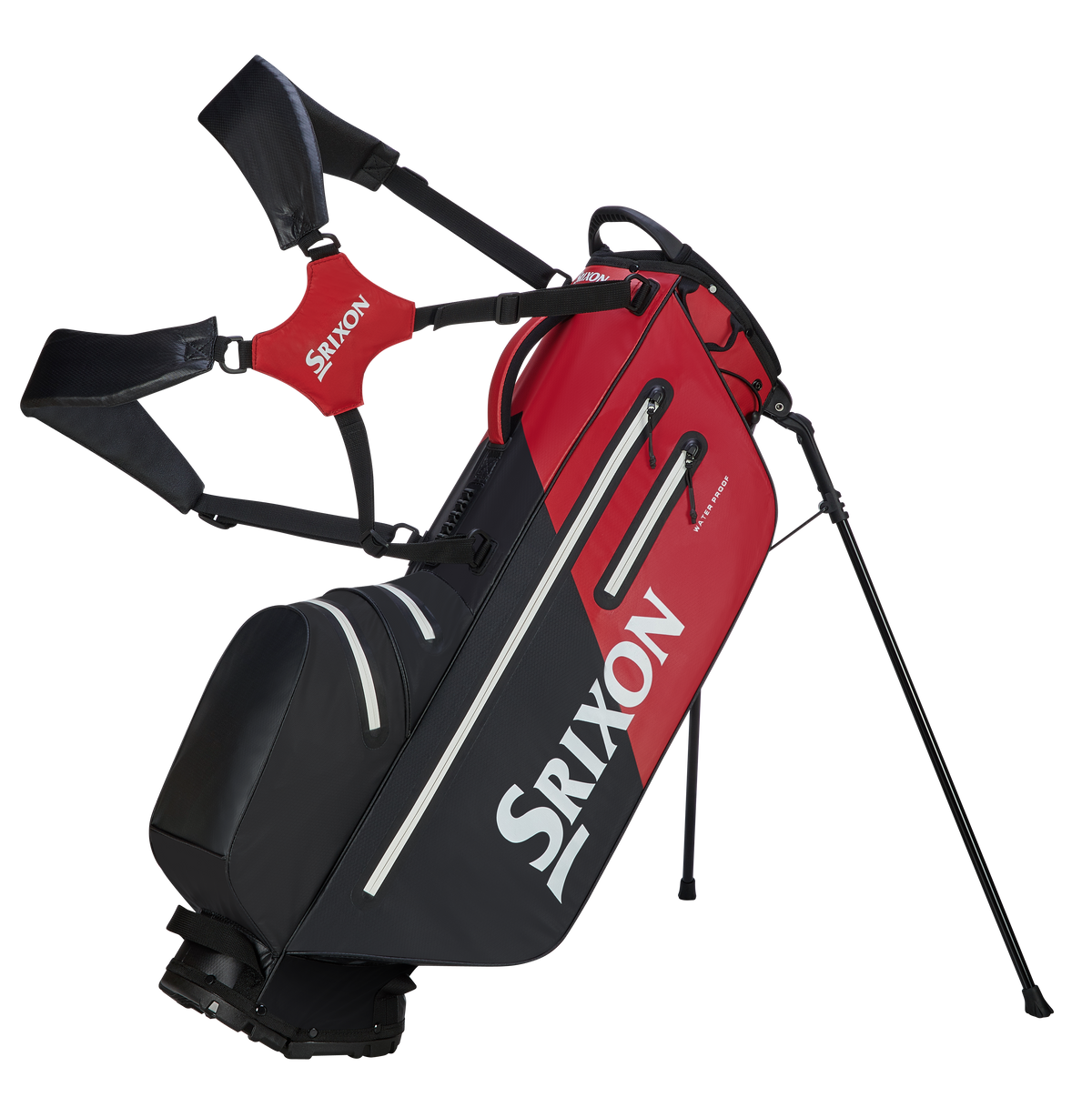 Srixon Weatherproof Stand Bag 2026 - Black / Red