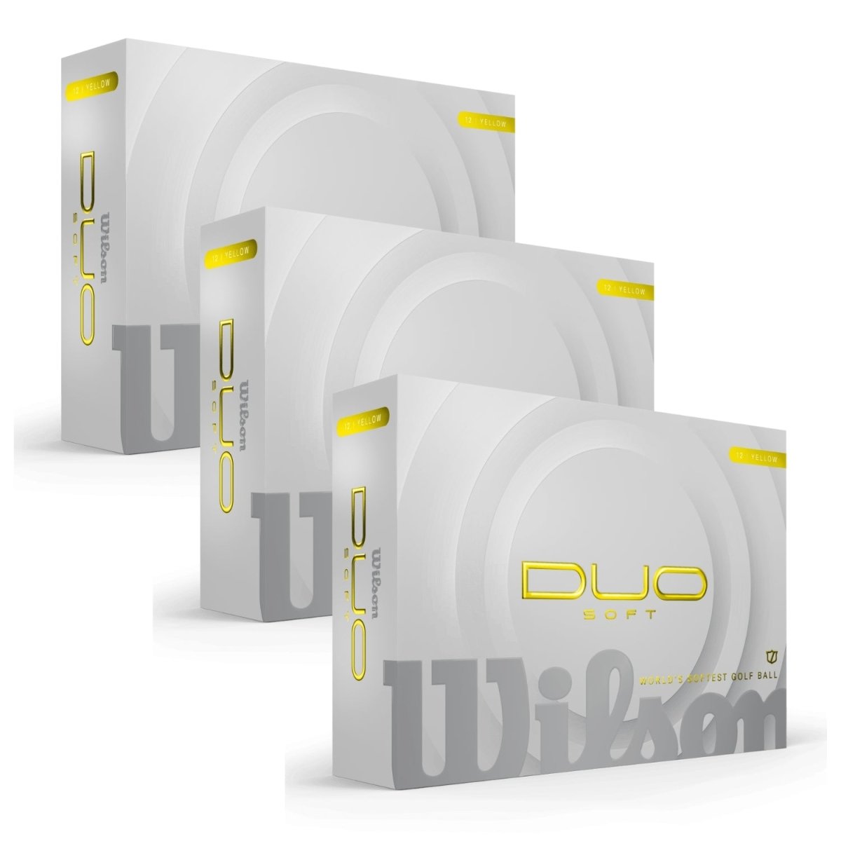 Wilson Duo Soft Golf Balls 3 Dozen Bundle - Yellow - Wilson