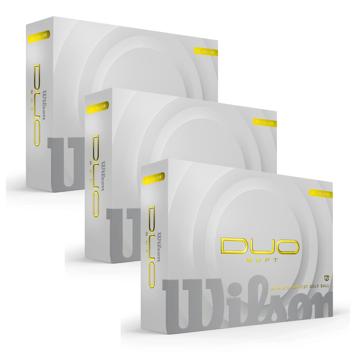 Wilson Duo Soft Golf Balls 3 Dozen Bundle - Yellow