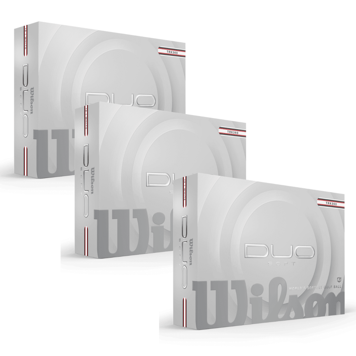 Wilson Duo Soft TRK360 Golf Balls 3 Dozen Bundle - White - Wilson
