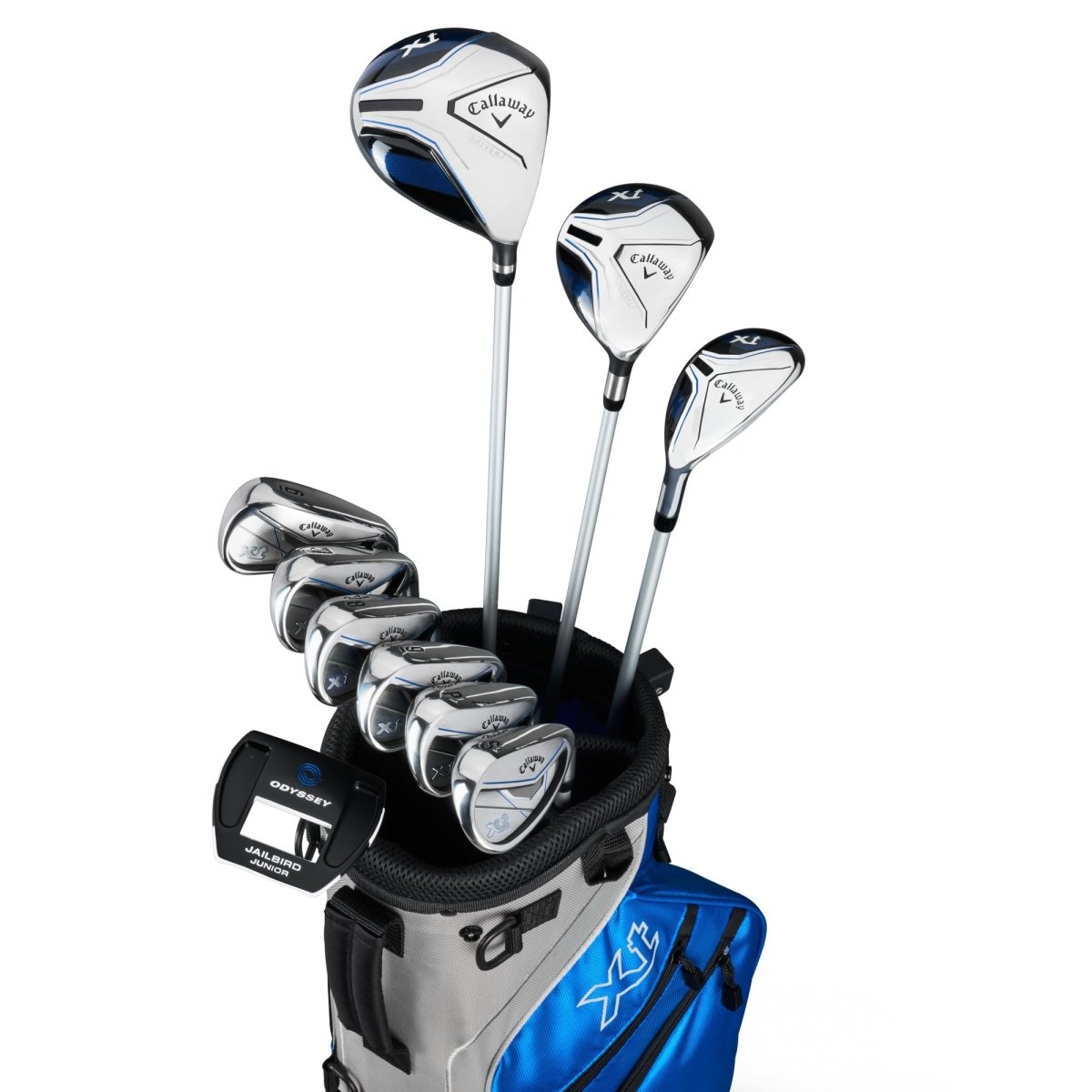 Callaway XT Junior 11 Piece Golf Package Set - Blue - Callaway