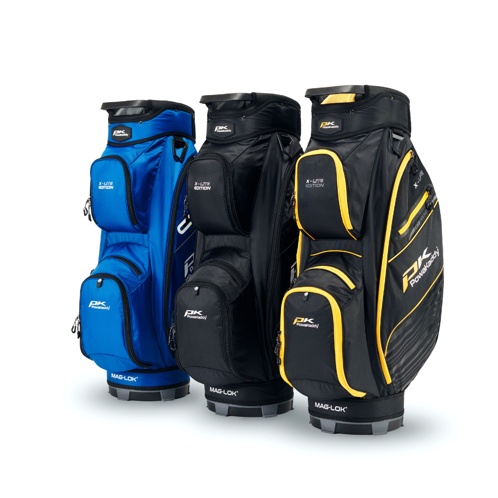 Powakaddy 2024 X-Lite Cart Bag - Black / Yellow