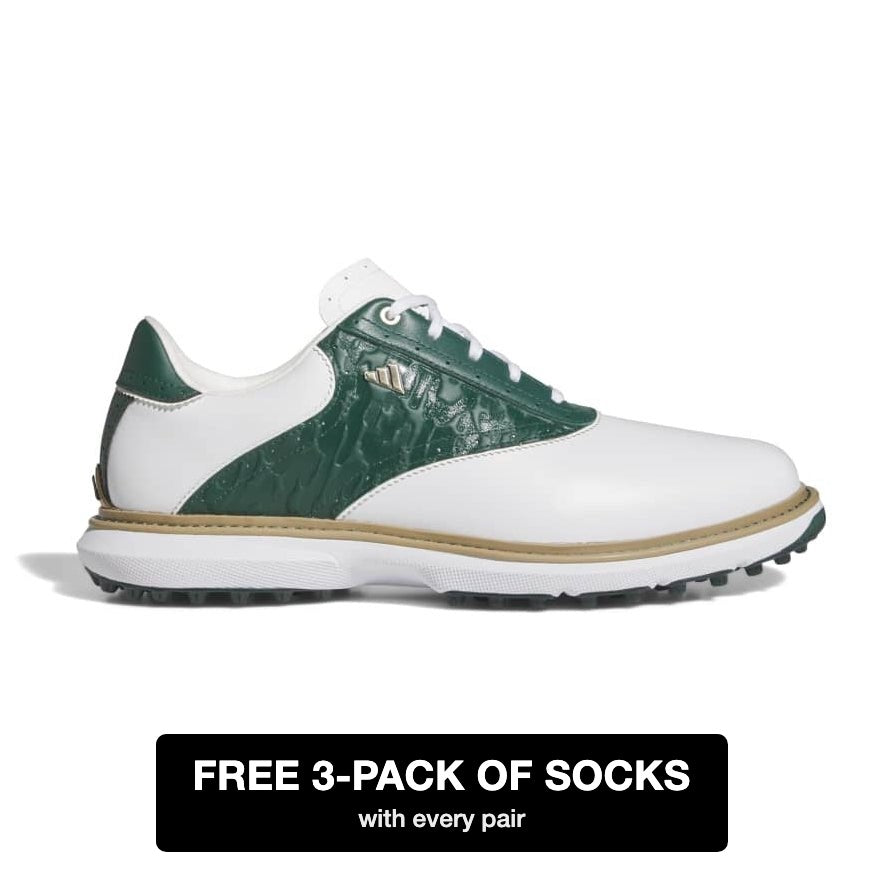 adidas MC70 Spikeless Golf Shoes - Cloud White / Collegiate Green - adidas