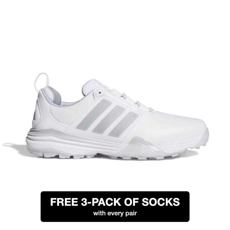 adidas Adipower Spikeless Golf Shoes - Cloud White / Silver Metallic / Halo Silver - adidas