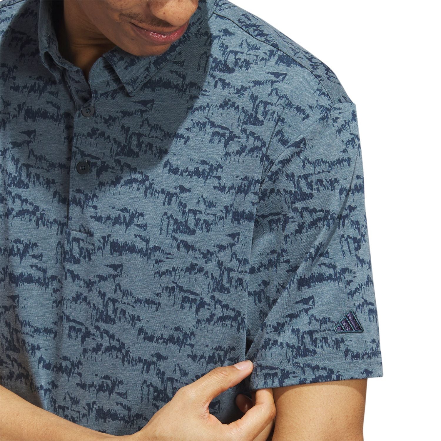 adidas Mens Go-To Print Polo Shirt