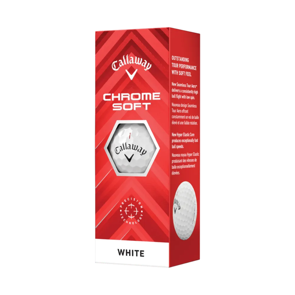 Callaway Chrome Soft Golf Balls (3 Ball Sleeve)