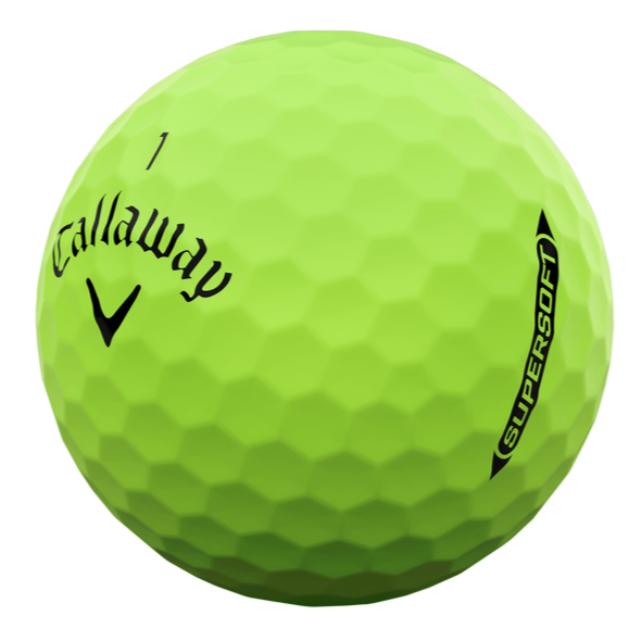 Callaway Supersoft Matte Green Golf Balls (3 Ball Sleeve)