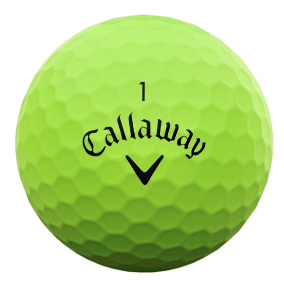 Callaway Supersoft Matte Green Golf Balls (3 Ball Sleeve)