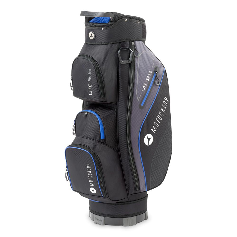 Motocaddy 2024 Lite Series Golf Cart Bag - Charcoal/Blue