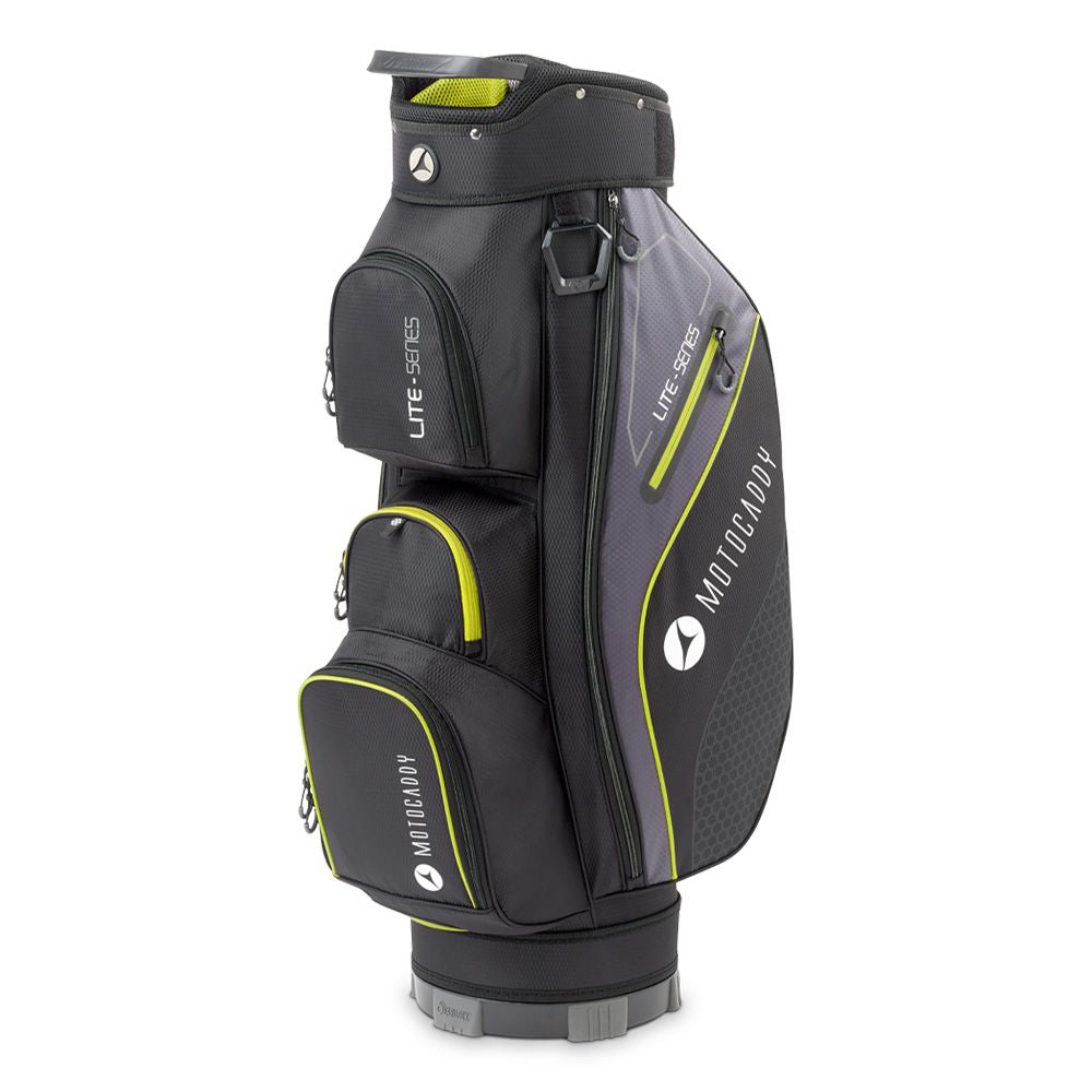 Motocaddy 2024 Lite Series Golf Cart Bag - Charcoal/Lime