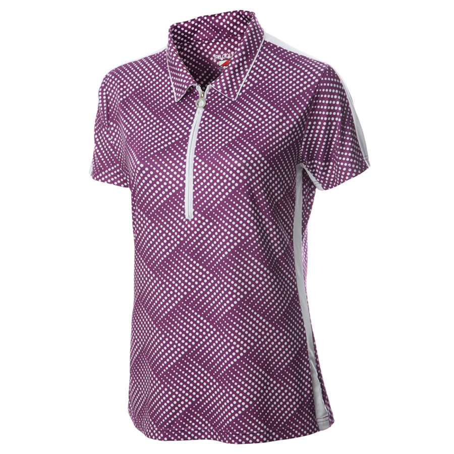 JRB Women's Printed Short Sleeved Golf Shirts