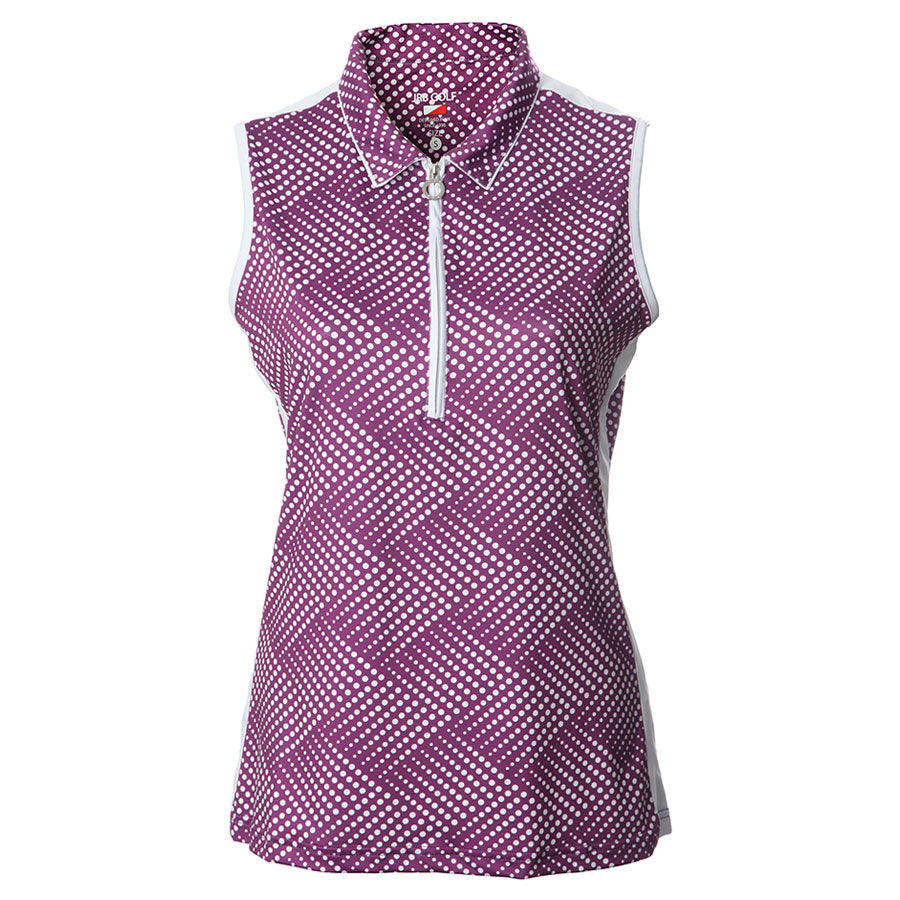 JRB Women's Printed Sleeveless Golf Shirt