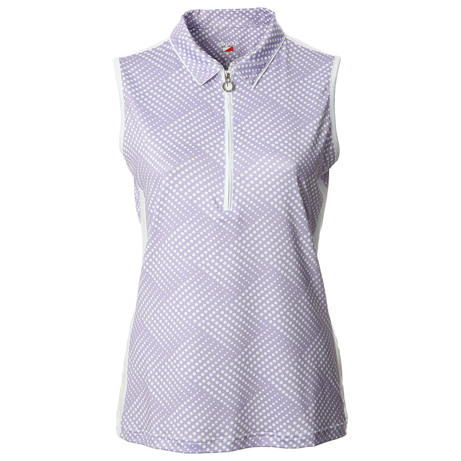 JRB Women's Printed Sleeveless Golf Shirt