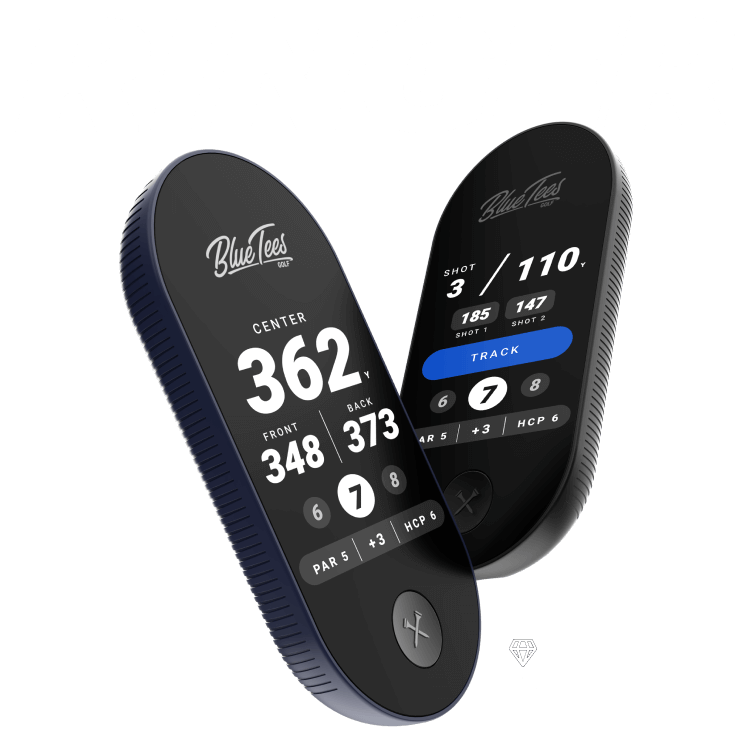 Blue Tees Ringer Black Handheld Golf GPS