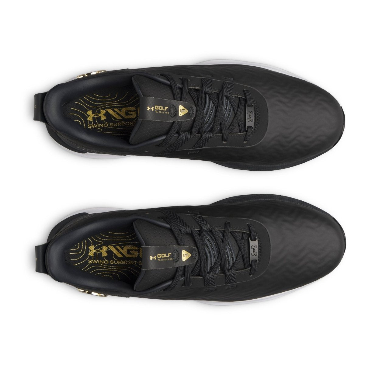 Under Armour Drive Pro Clone Spiked Golf Shoes - Black - Under Armour