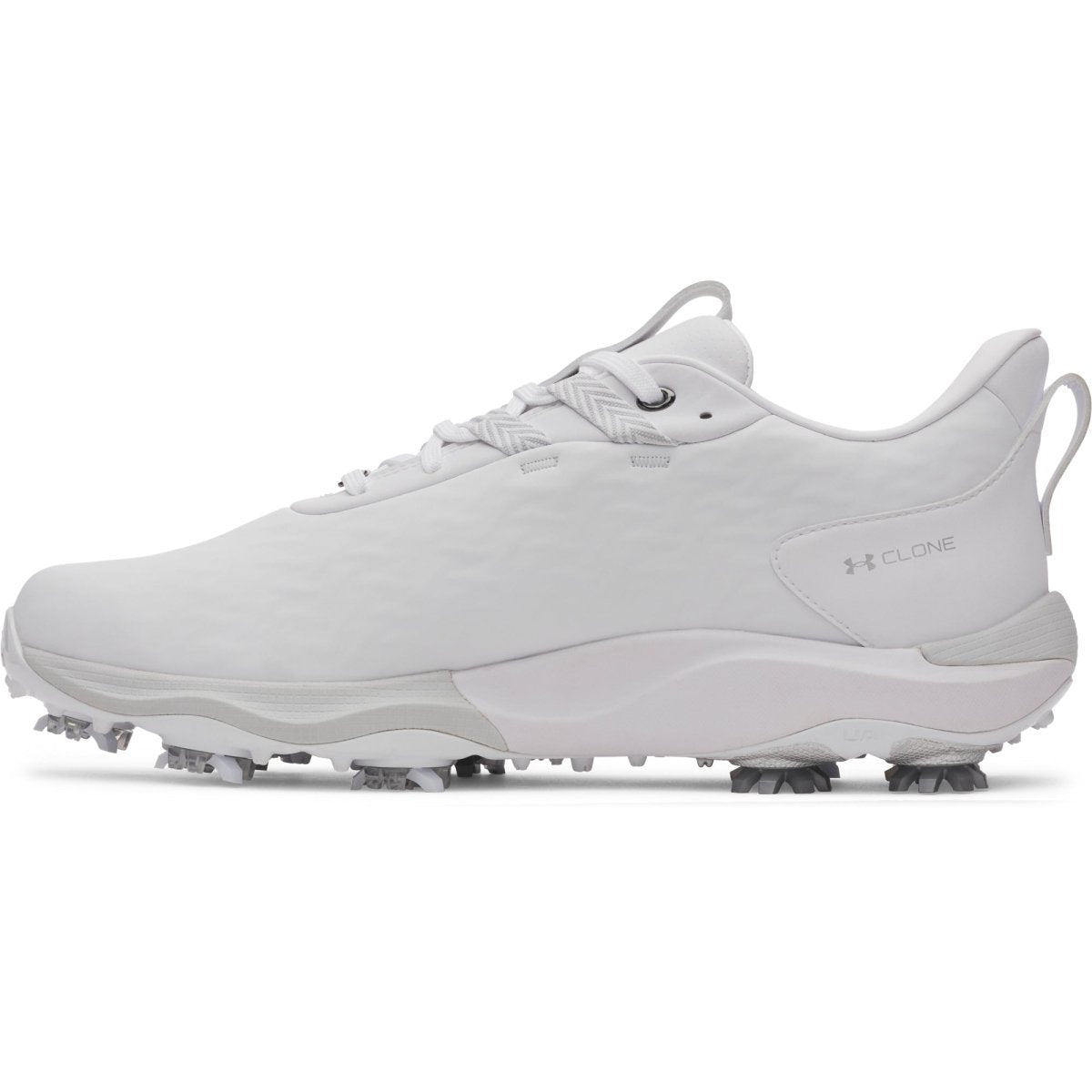 Under Armour Drive Pro Clone Spiked Golf Shoes - White - Under Armour