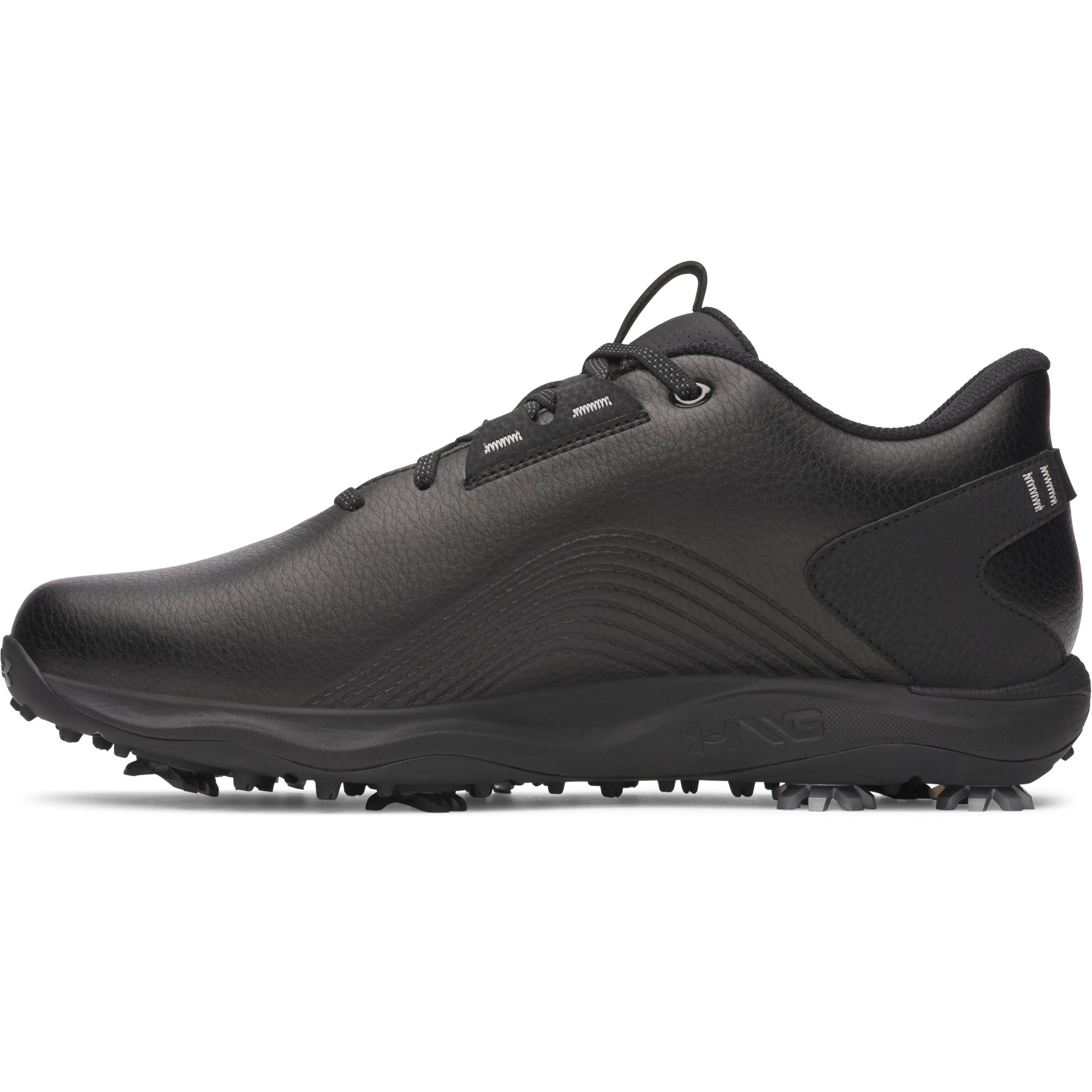 Under Armour Drive Fade 2 Golf Shoes - Black / Black / Metallic Gunmetal