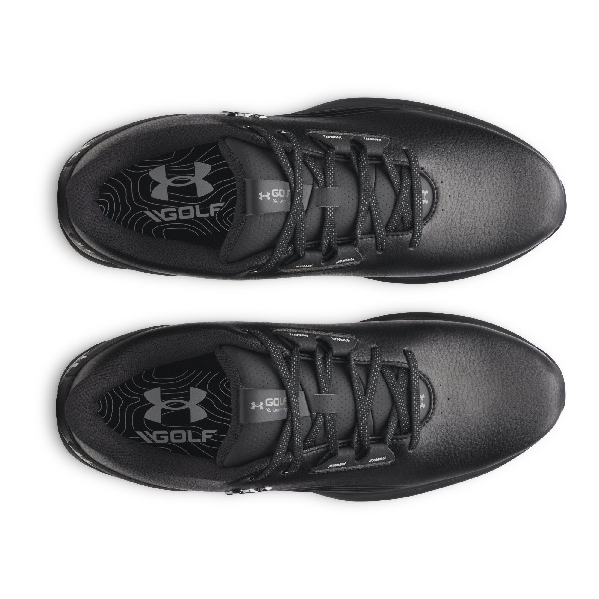 Under Armour Drive Fade 2 Golf Shoes - Black / Black / Metallic Gunmetal