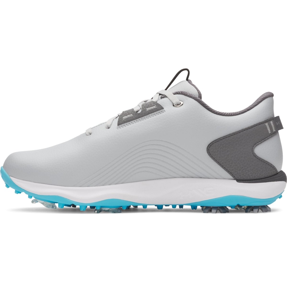 Under Armour Drive Fade 2 Spiked Golf Shoes - Mod Grey / Steel / Metallic Silver - Under Armour