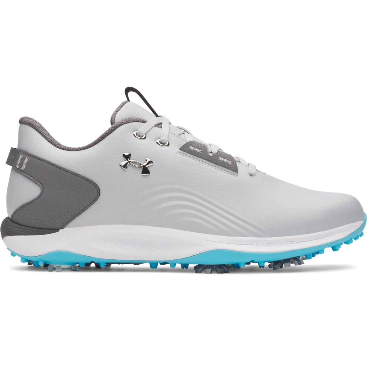 Under Armour Drive Fade 2 Spiked Golf Shoes - Mod Grey / Steel / Metallic Silver - Under Armour