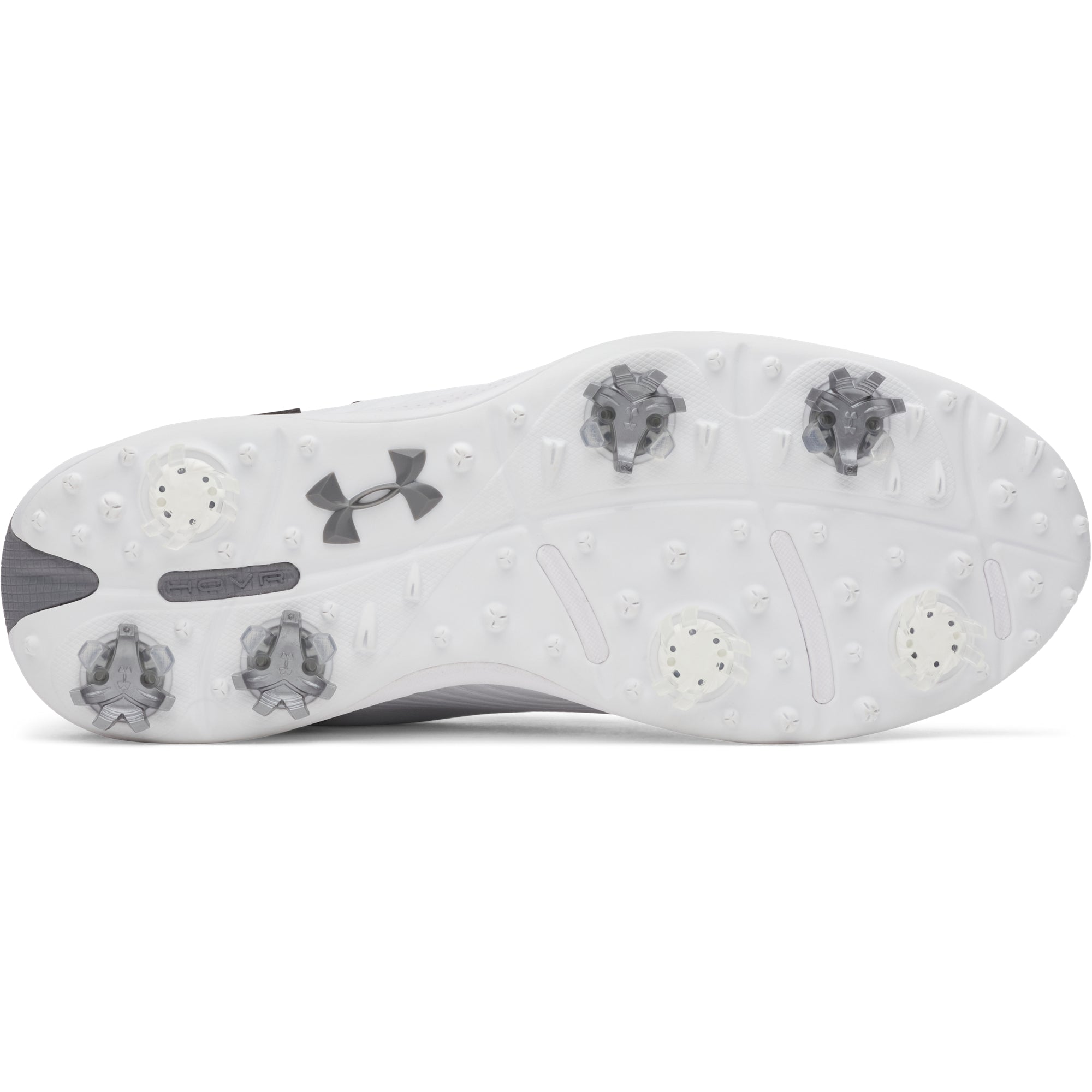 Under Armour Drive Fade 2 Golf Shoes - White / Titan Grey / Metallic Silver