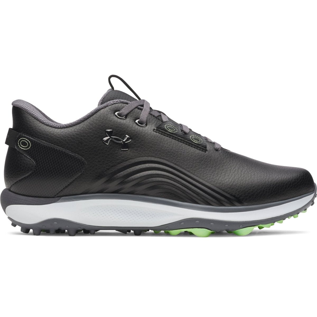 Under Armour Drive Fade 2 Spikeless Golf Shoes - Black / Metallic Gunmetal - Under Armour