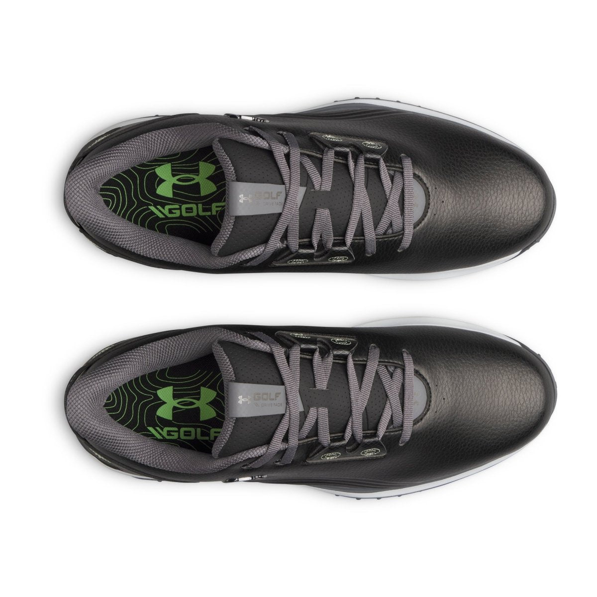 Under Armour Drive Fade 2 Spikeless Golf Shoes - Black / Metallic Gunmetal - Under Armour