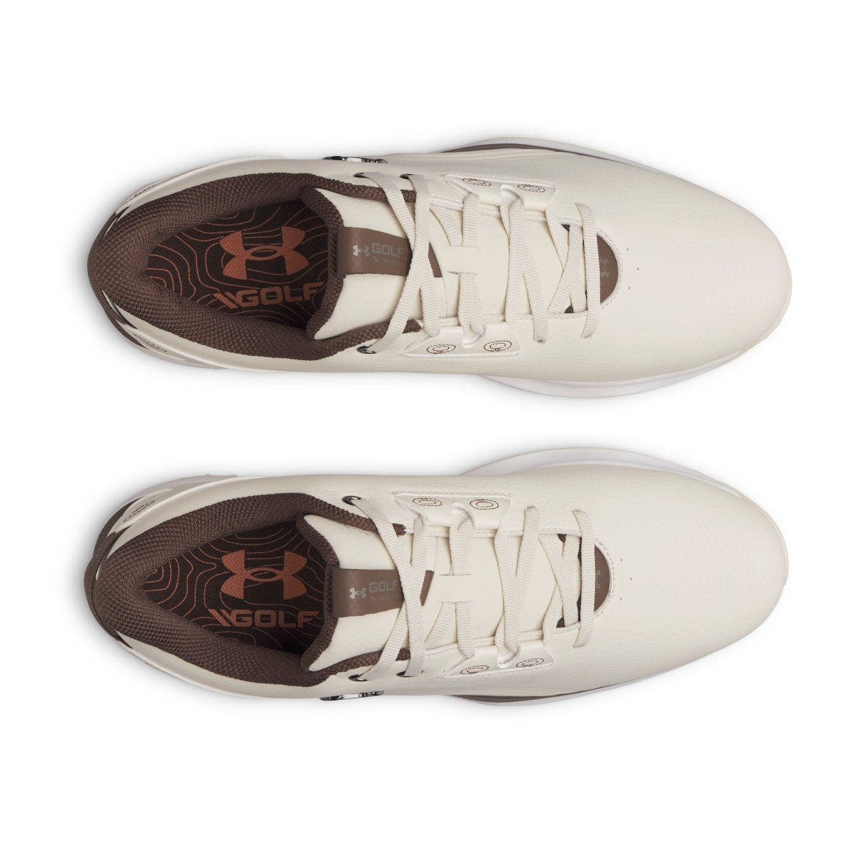 Under Armour Drive Fade 2 Spikeless Golf Shoes - Stone / Metallic Silver - Under Armour