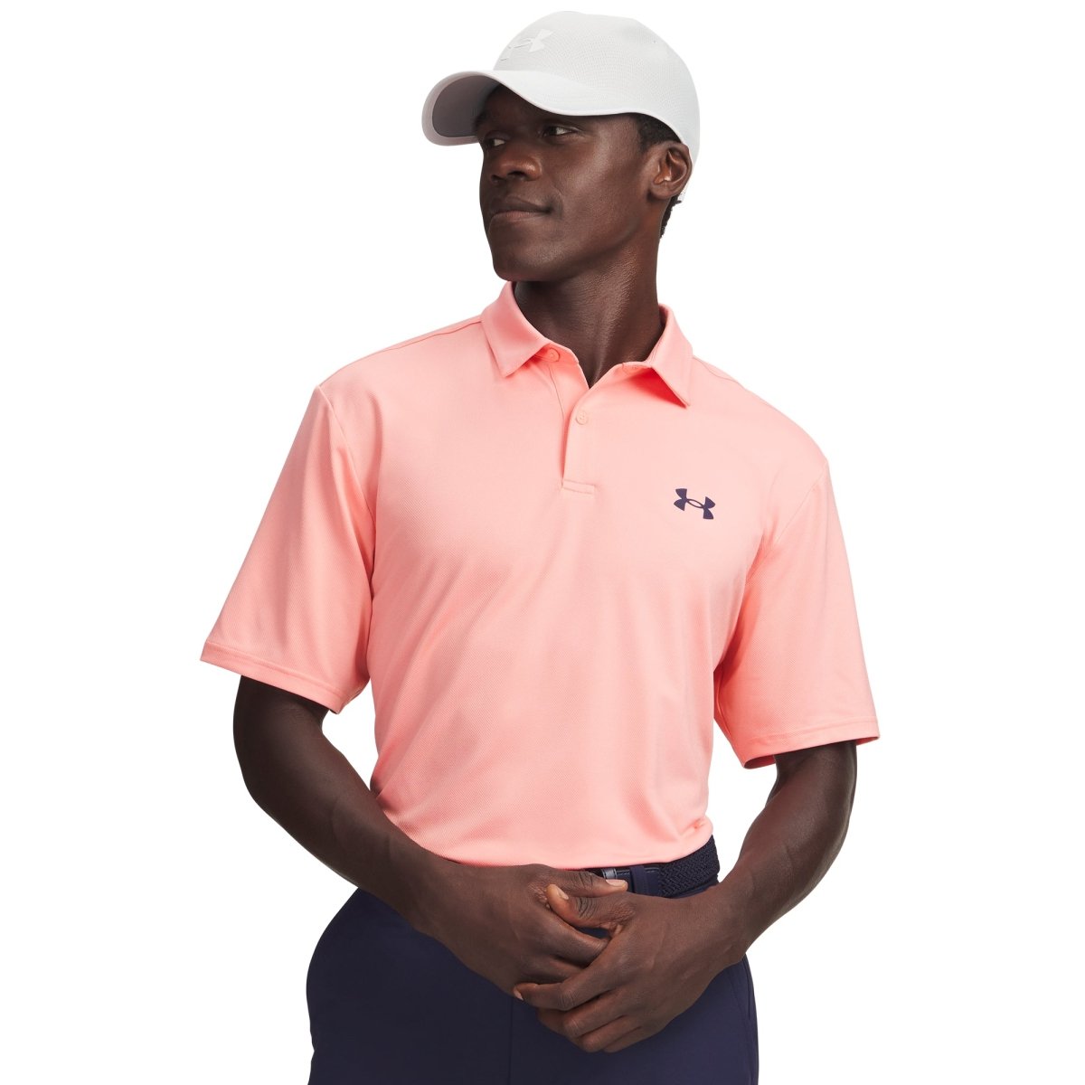 Under Armour Matchplay Men's Polo - Posh Pink / Midnight Navy - Under Armour