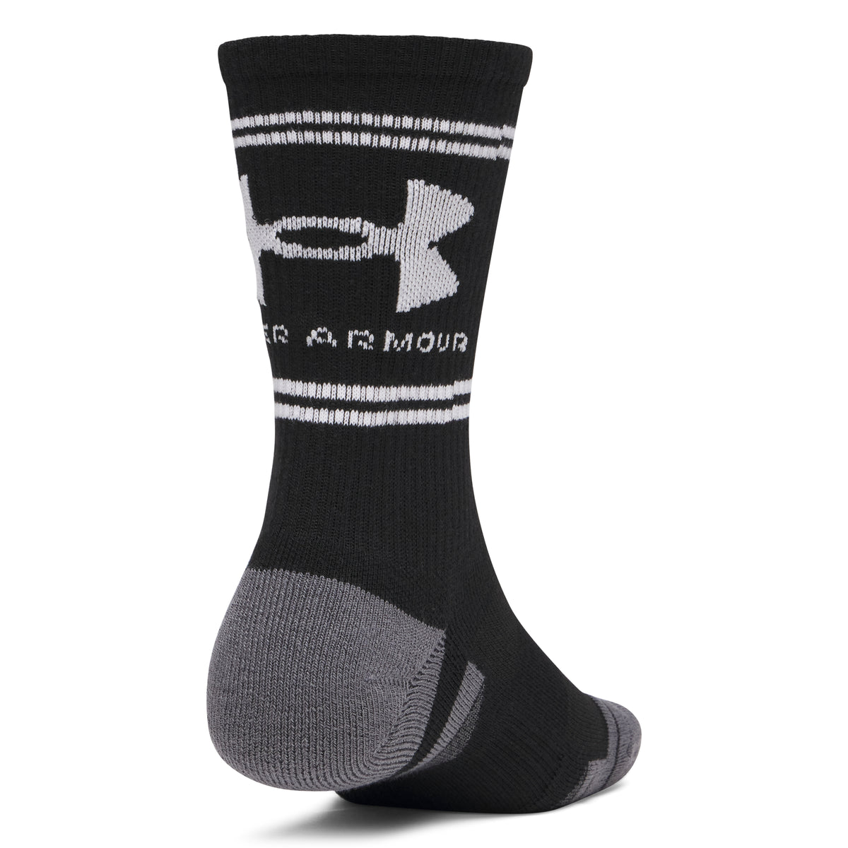 Under Armour Performance Tech Unisex 3-Pack Crew Socks - Black