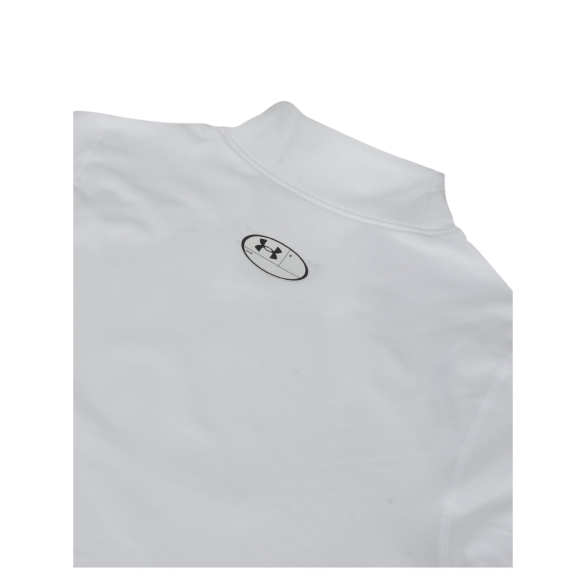 Under Armour ColdGear Armour Fitted Mock Baselayer - White / Black
