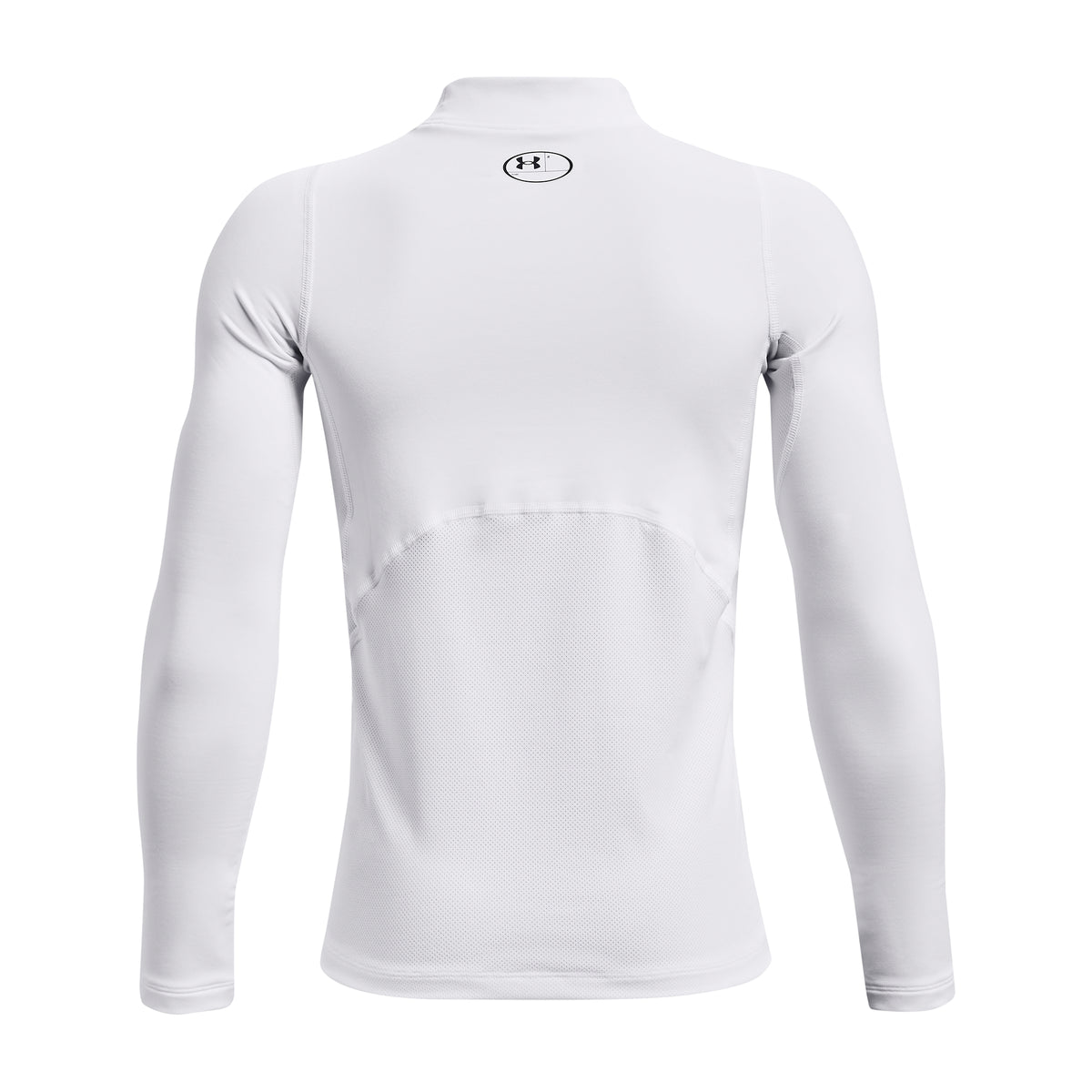 Under Armour ColdGear Armour Mock Junior Baselayer - White / Black