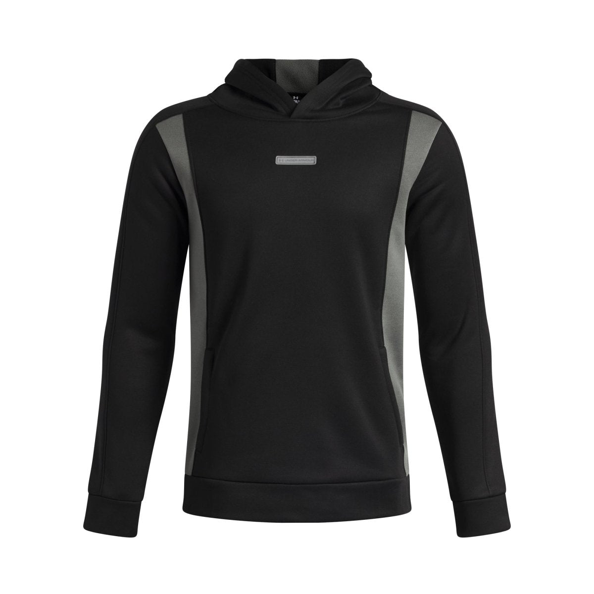 Under Armour Armour Fleece Winterized Junior Golf Hoodie - Ultimate Black / Clay Green - Under Armour