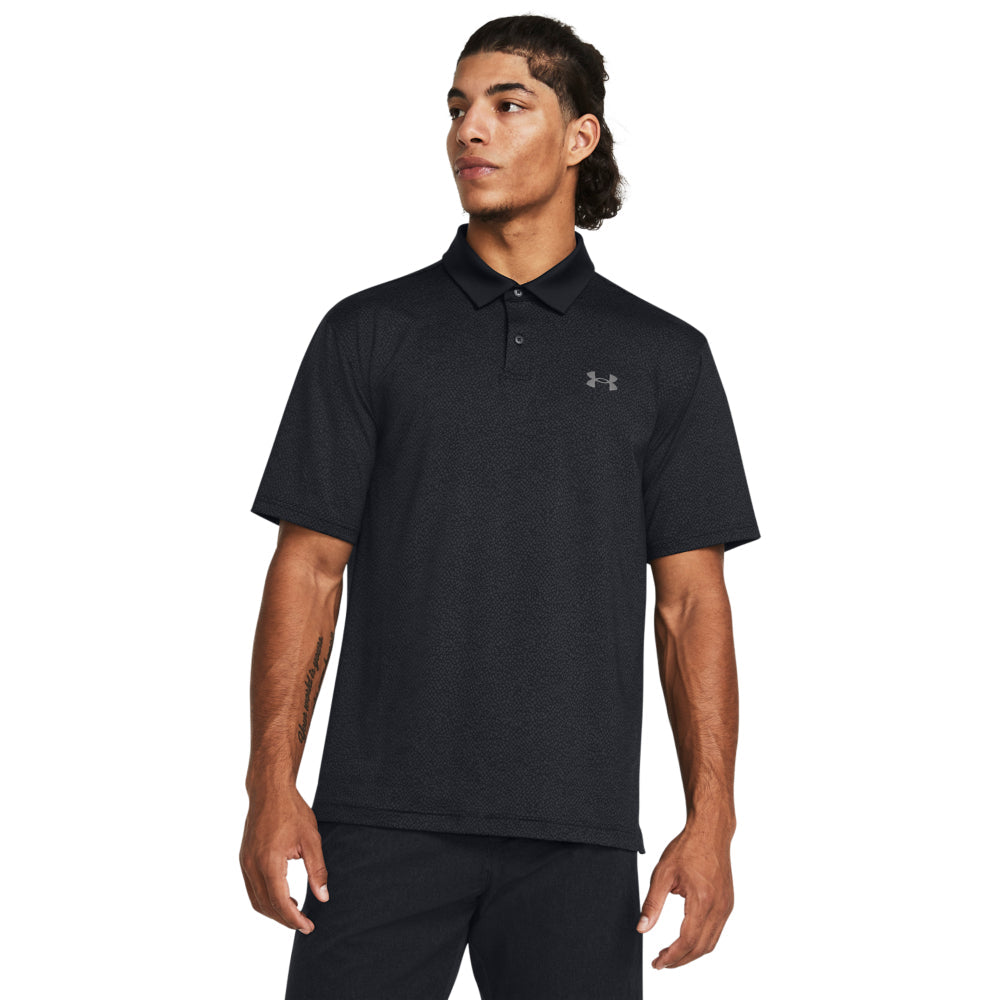 Under Armour Tee To Green Printed Mens Golf Polo