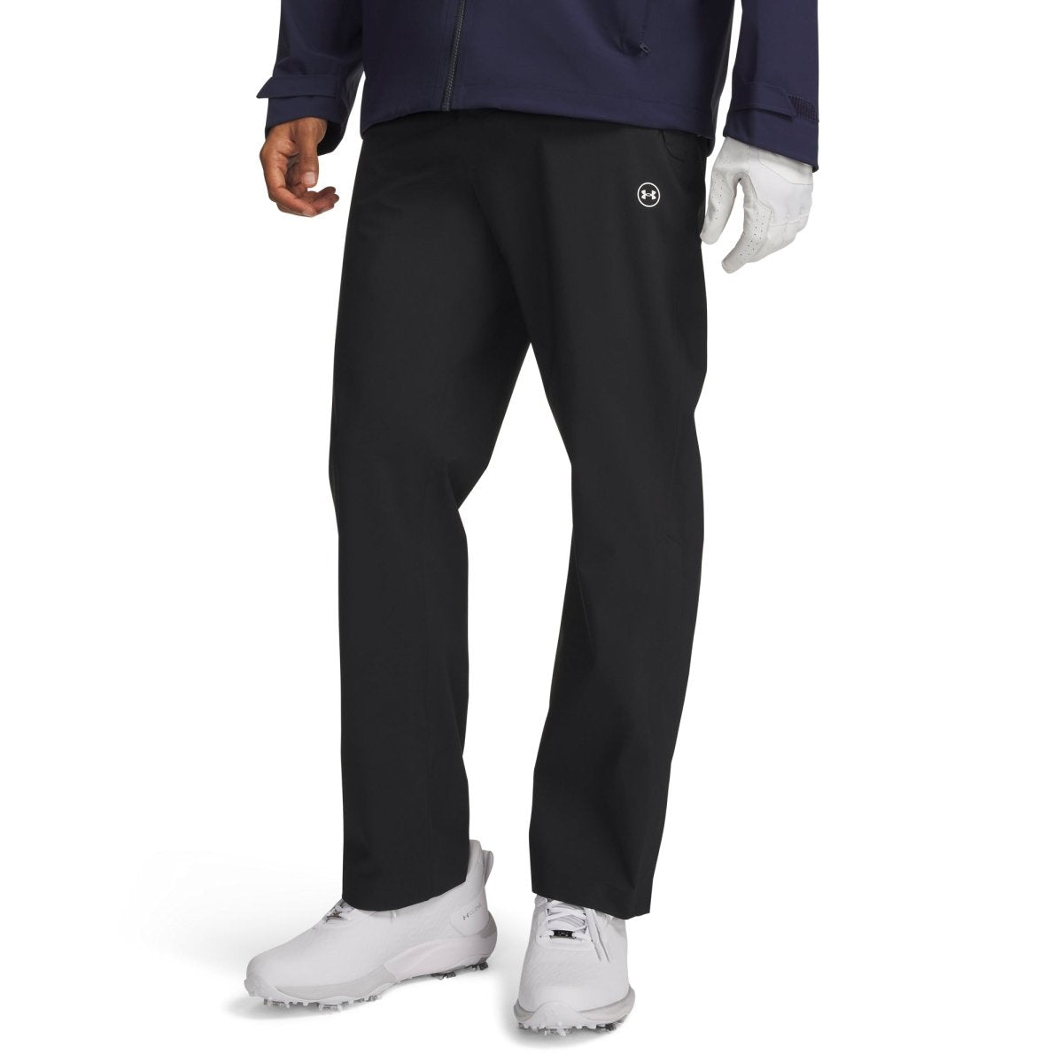 Under Armour Drive Pro Waterproof Golf Trousers - Black / White - Under Armour