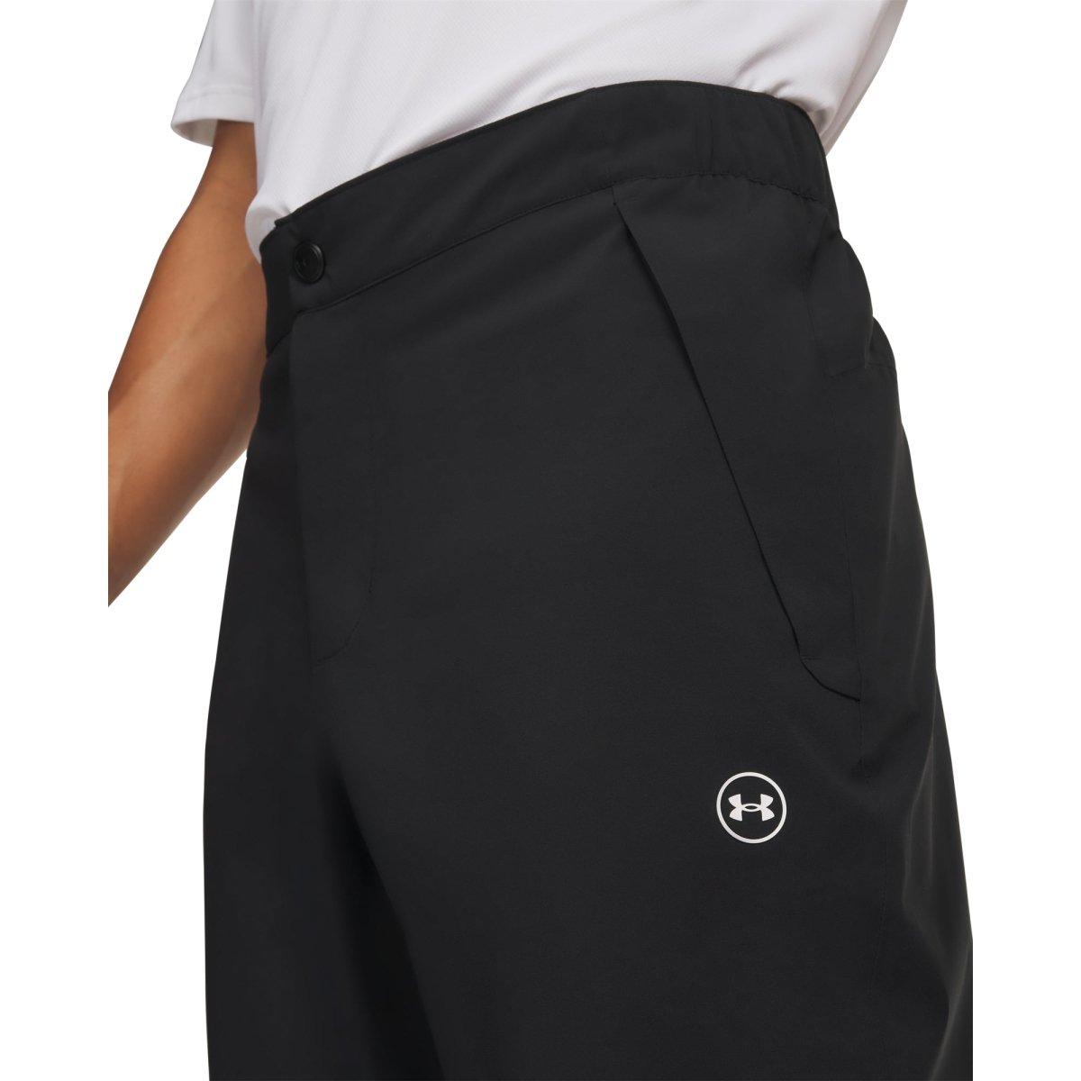 Under Armour Drive Pro Waterproof Golf Trousers - Black / White - Under Armour