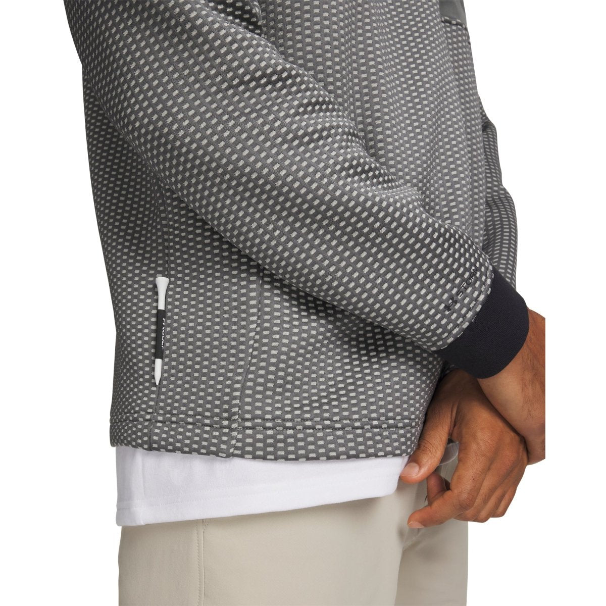 Under Armour Drive Pro Hybrid Men's 1/2 Zip - Clay Green / White - Under Armour