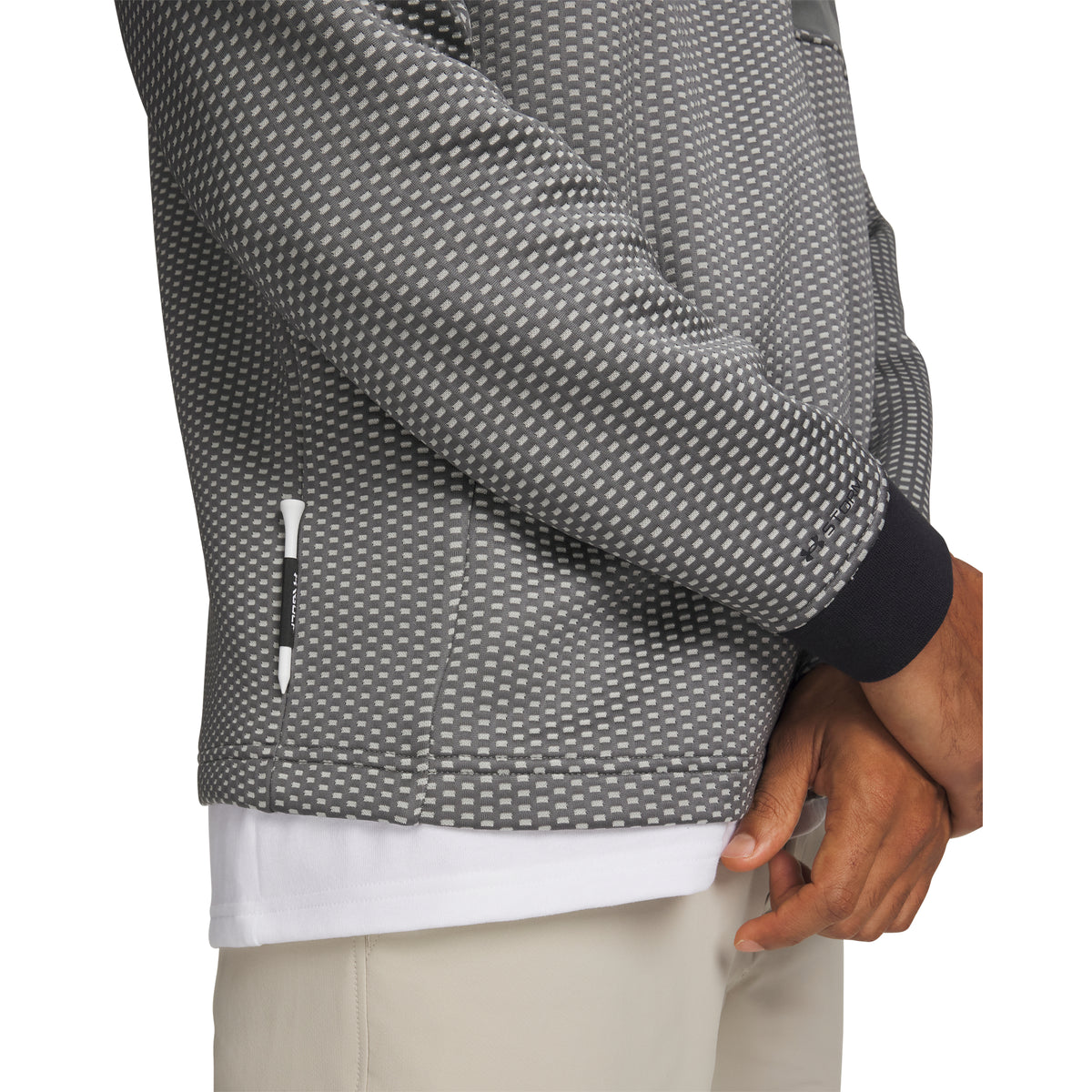 Under Armour Drive Pro Hybrid Men's 1/2 Zip - Clay Green / White