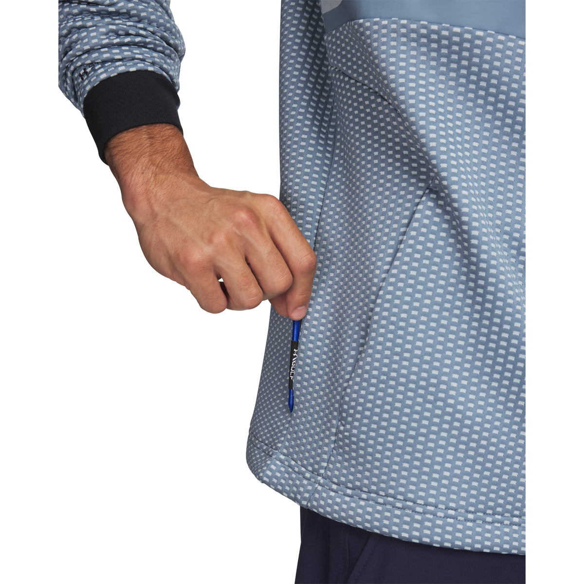Under Armour Drive Pro Hybrid Men's Golf Hoodie - Blue Wind / White