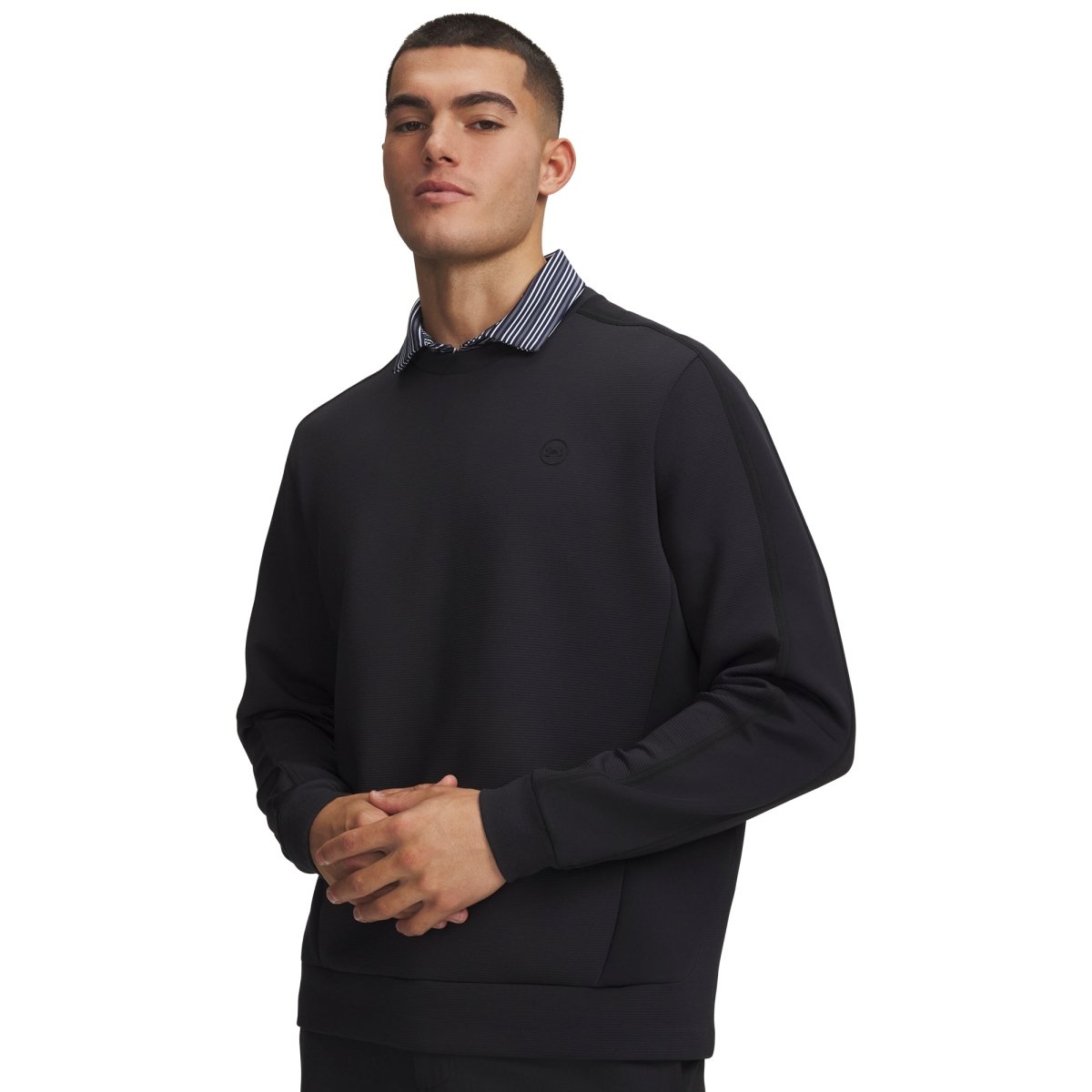 Under Armour Drive Midlayer Men's Crew Neck Jumper - Black - Under Armour