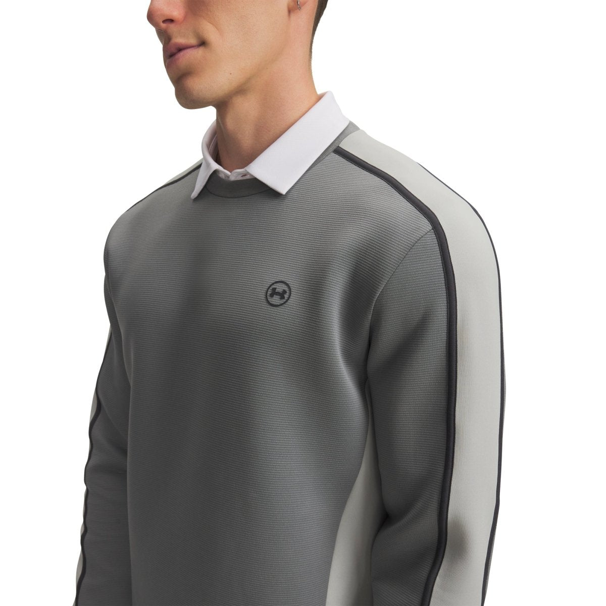 Under Armour Drive Midlayer Men's Crew Neck Jumper - Clay Green / Titanium / Anthracite - Under Armour
