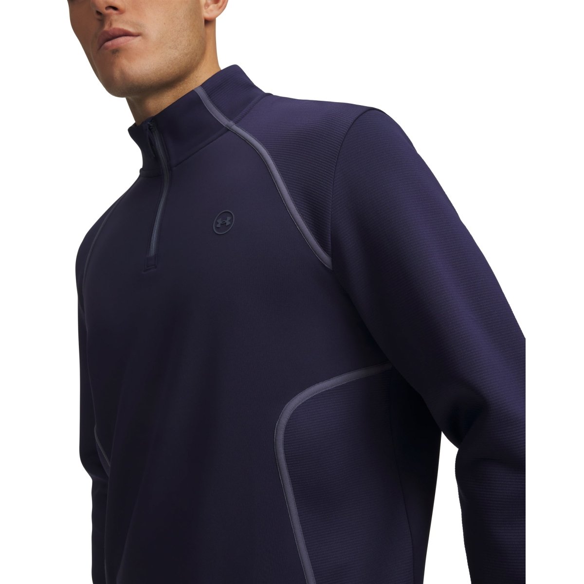 Under Armour Drive Midlayer Men's 1/4 Zip Jumper - Midnight Navy / Downpour Grey - Under Armour