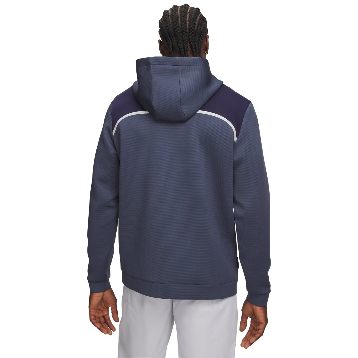 Under Armour Drive Midlayer Men's Golf Hoodie - Downpour Grey / Midnight Navy / Halo Grey - Under Armour