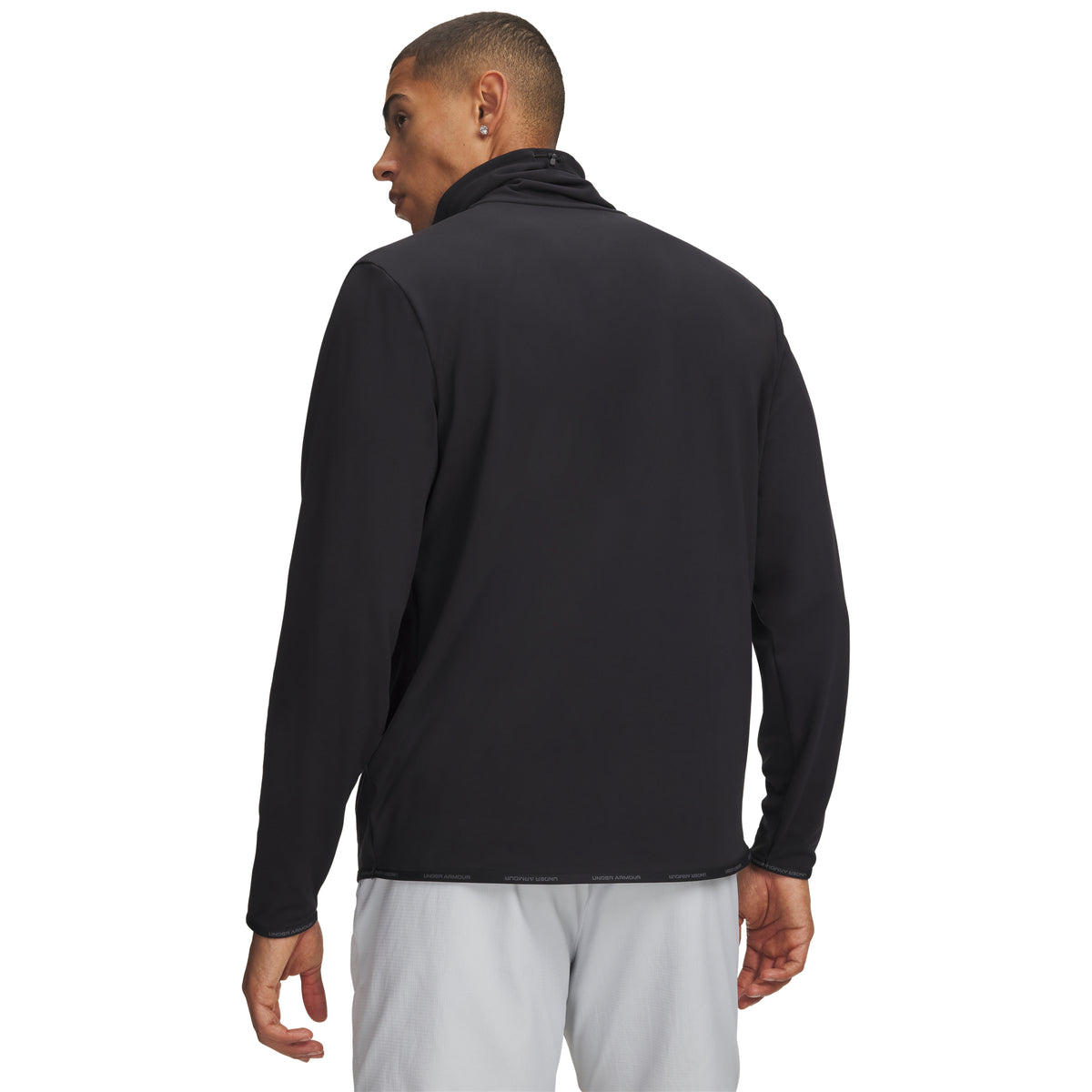 Under Armour Drive Men's Funnel Neck Pullover - Black / Castlerock