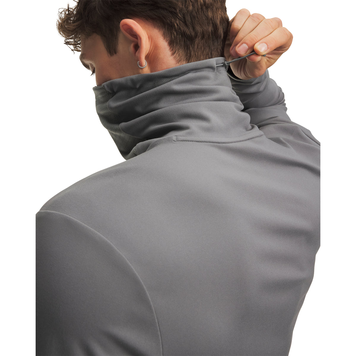 Under Armour Drive Men's Funnel Neck Pullover - Clay Green / Titanium