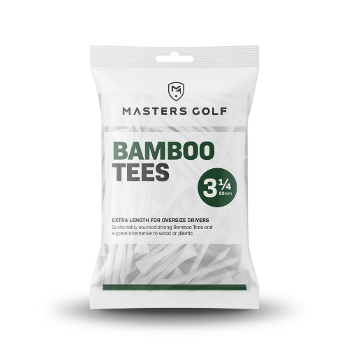 Masters Bamboo Tees - 3 1/4" (83mm) - Evolution Golf | Masters Golf | Evolution Golf 
