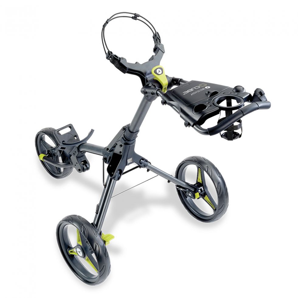 Motocaddy CUBE Lime Push Trolley | Motocaddy | Push Trolley | Motocaddy | Evolution Golf 